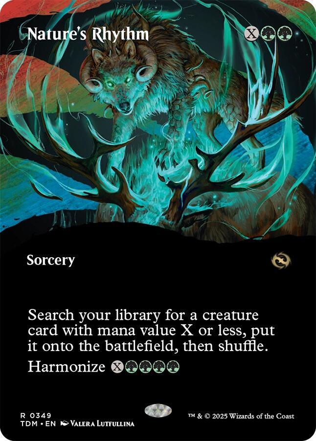 Nature's Rhythm (Borderless) - Tarkir: Dragonstorm (TDM) NM *FOIL*