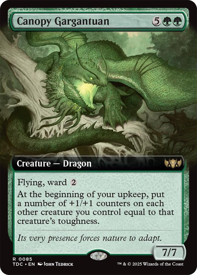 Canopy Gargantuan (Extended Art) - Commander: Tarkir: Dragonstorm (TDC) NM