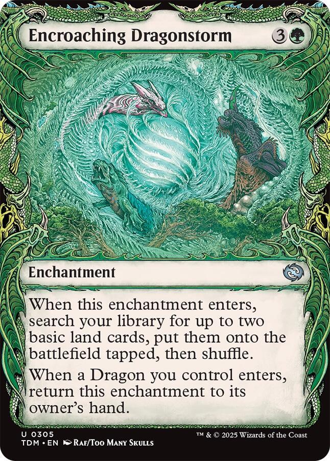 Encroaching Dragonstorm (Showcase) - Tarkir: Dragonstorm (TDM) NM