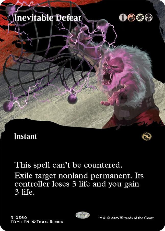 Inevitable Defeat (Borderless) - Tarkir: Dragonstorm (TDM) NM