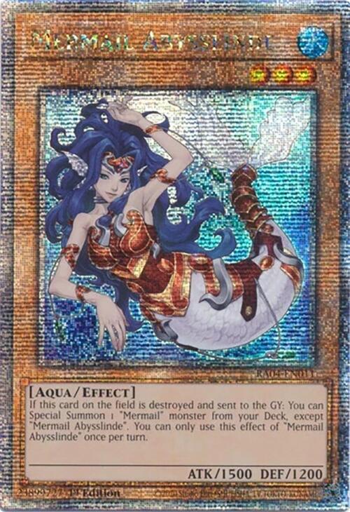 Mermail Abysslinde (Quarter Century Secret Rare) - Quarter Century Stampede (RA04) NM