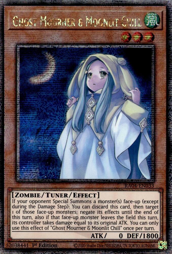 Ghost Mourner & Moonlit Chill (Quarter Century Secret Rare) - Quarter Century Stampede (RA04) NM