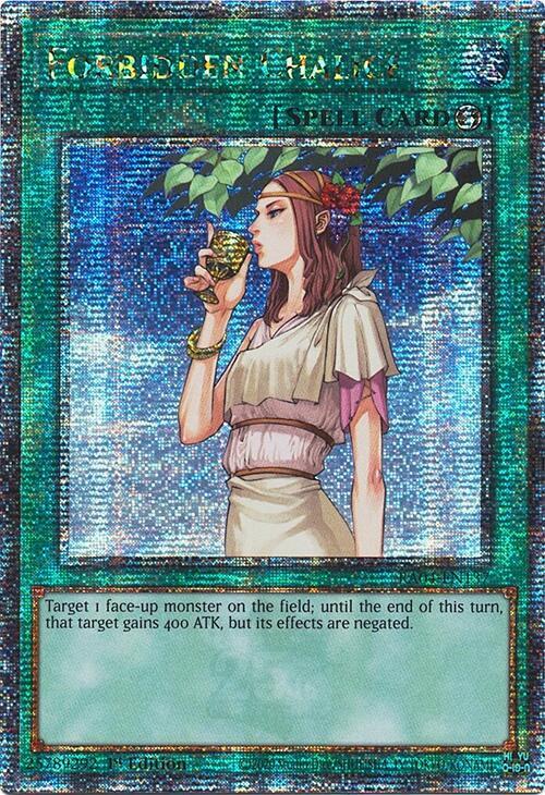 Forbidden Chalice (Quarter Century Secret Rare) - Quarter Century Stampede (RA04) NM