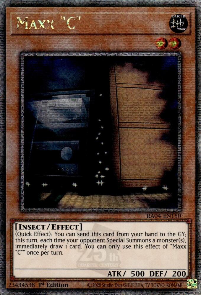 Maxx "C" (Quarter Century Secret Rare) - Quarter Century Stampede (RA04) NM