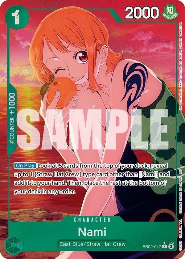 Nami (Alternate Art) - Extra Booster: Anime 25th Collection (EB-02) NM *FOIL*