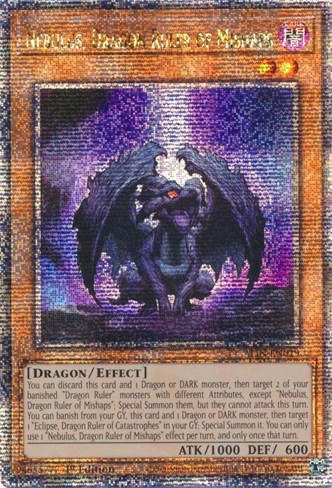 Nebulus, Dragon Ruler of Mishaps (Quarter Century Secret Rare) - Alliance Insight (ALIN) NM