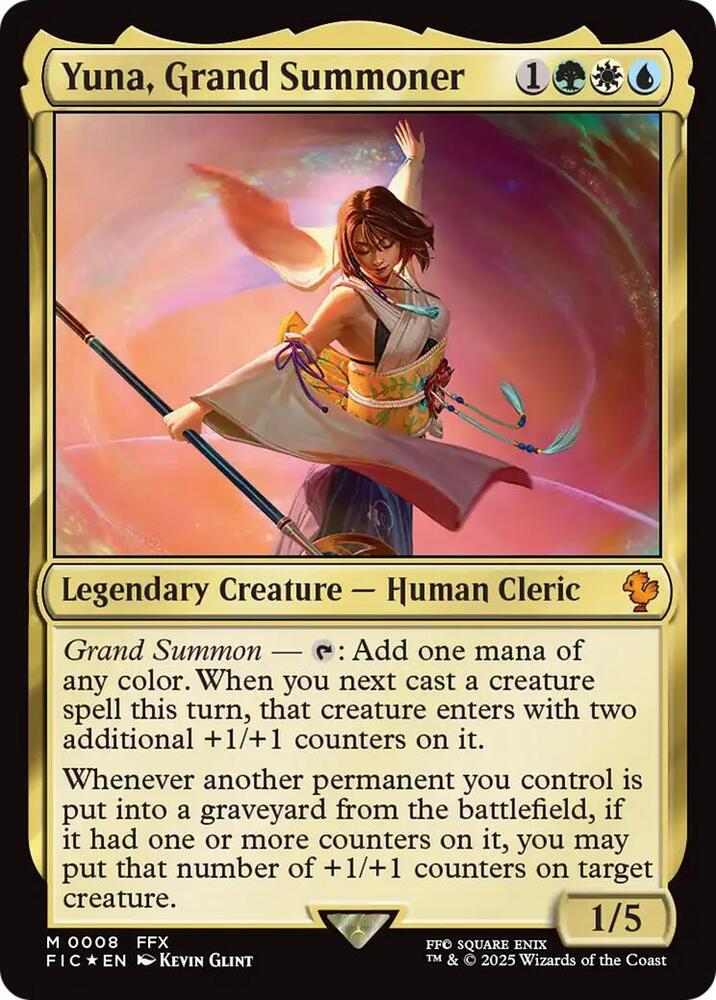 Yuna, Grand Summoner - Commander: FINAL FANTASY (FIC) NM
