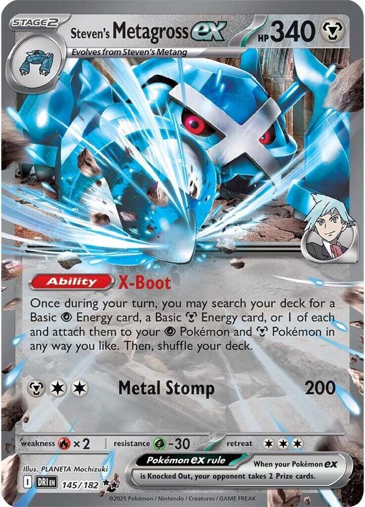 Steven's Metagross ex - SV10: Destined Rivals (DRI) NM *FOIL*