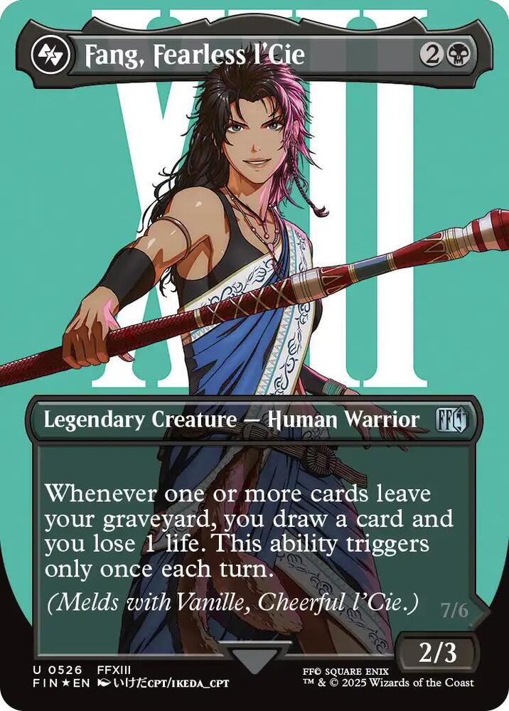 Fang, Fearless l'Cie (Borderless) (Surge Foil) - FINAL FANTASY (FIN) NM *FOIL*