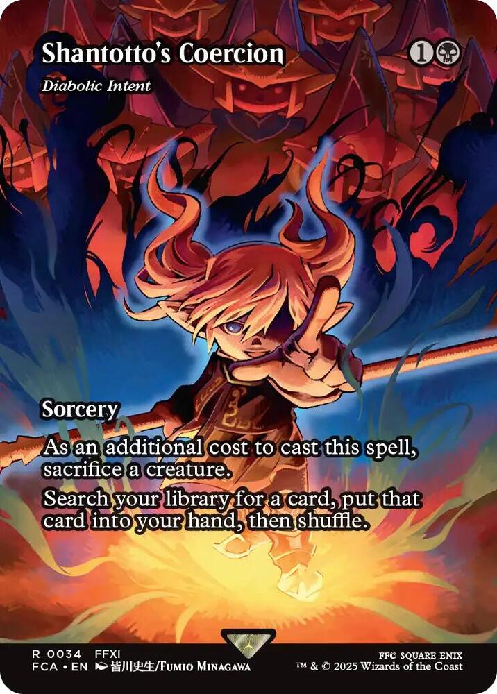 Shantotto's Coercion - Diabolic Intent (Showcase) - FINAL FANTASY: Through the Ages (FCA) NM