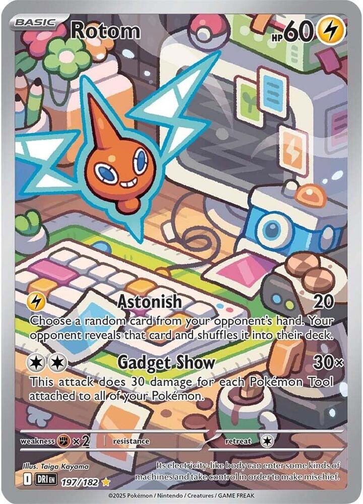 Rotom - 197/182 - SV10: Destined Rivals (DRI) NM *FOIL*