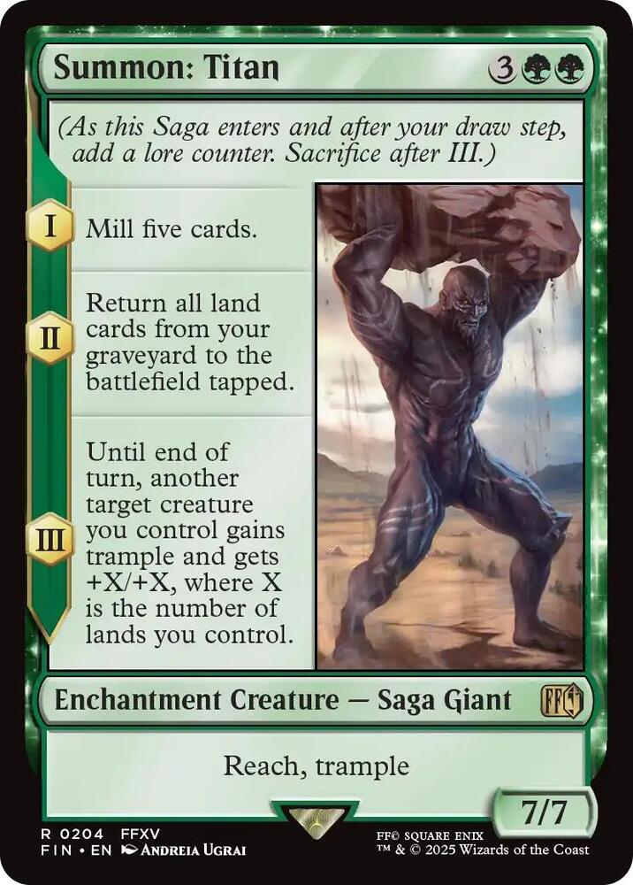Summon: Titan - FINAL FANTASY (FIN) NM