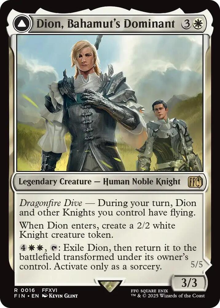 Dion, Bahamut's Dominant - FINAL FANTASY (FIN) NM