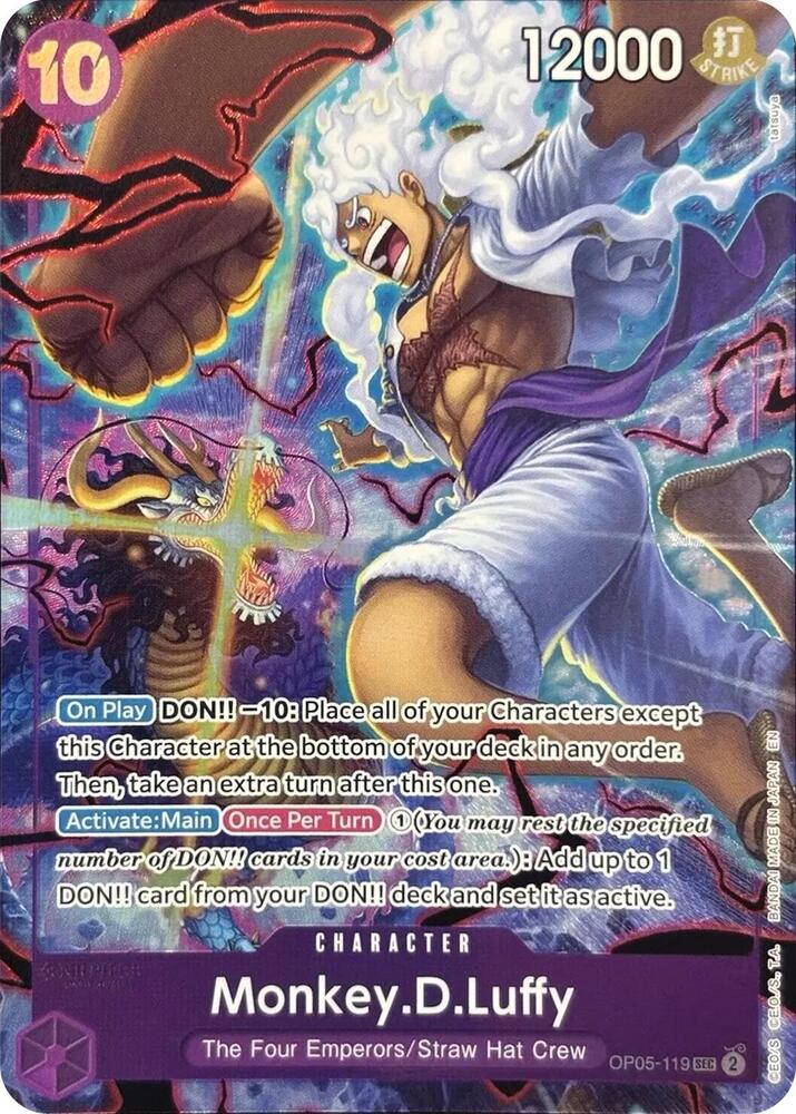 Monkey.D.Luffy (119) (English Version 2nd Anniversary Set) - One Piece Promotion Cards (OP-PR) NM *FOIL*