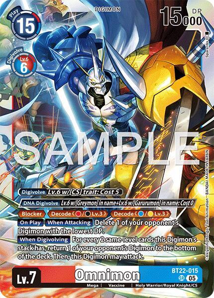 Omnimon - Cyber Eden (BT-22) NM *FOIL*