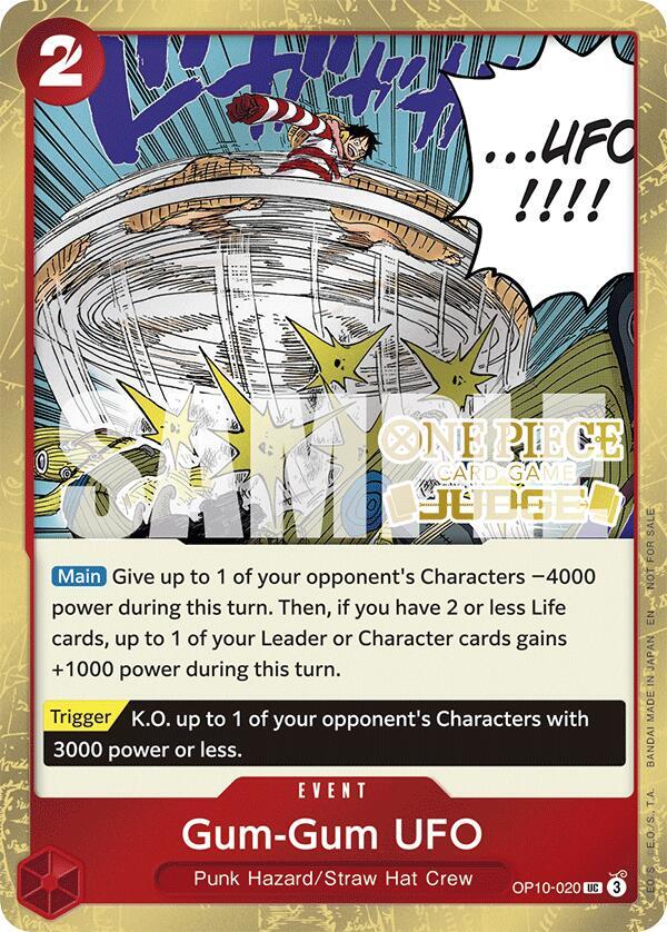 Gum-Gum UFO (Judge Pack Vol. 6) - One Piece Promotion Cards (OP-PR) NM *FOIL*