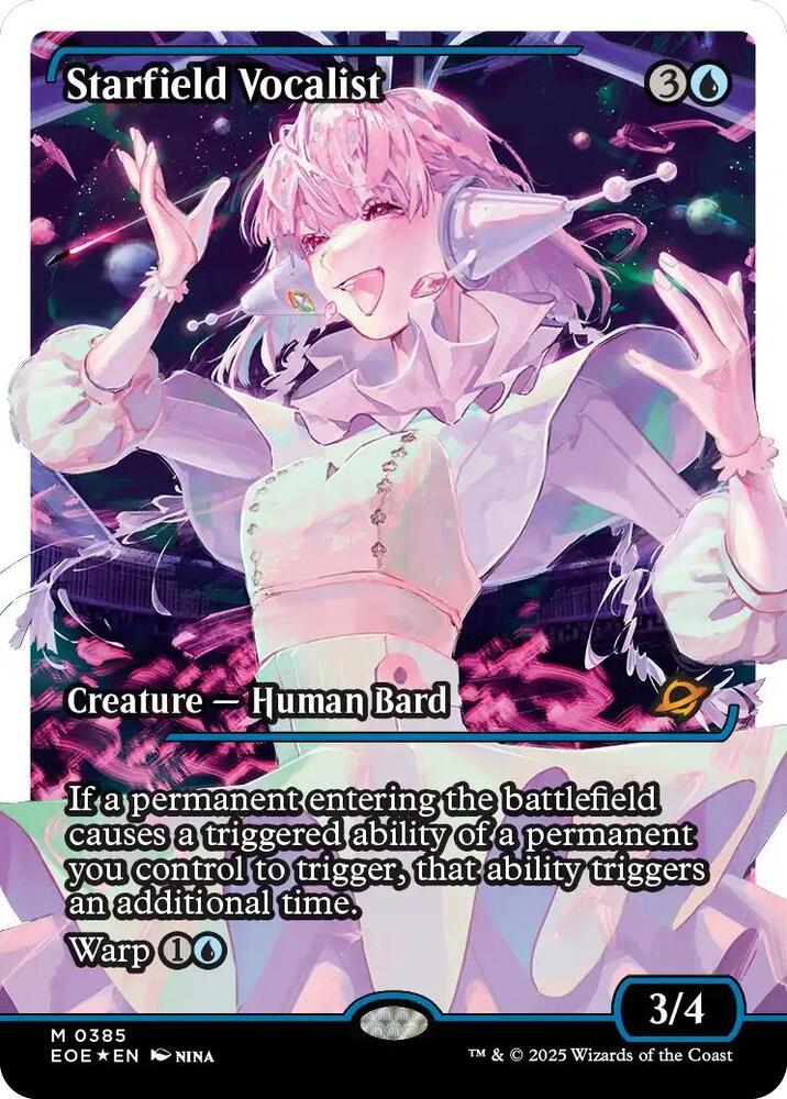 Starfield Vocalist (Showcase) (Fracture Foil) - Edge of Eternities (EOE) NM *FOIL*
