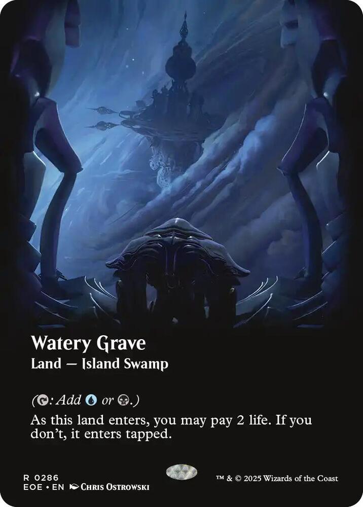Watery Grave (Borderless) - Edge of Eternities (EOE) NM *FOIL*