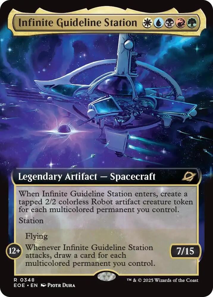 Infinite Guideline Station (Extended Art) - Edge of Eternities (EOE) NM