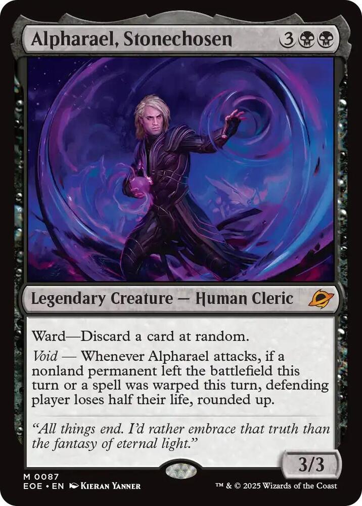 Alpharael, Stonechosen - Edge of Eternities (EOE) NM *FOIL*