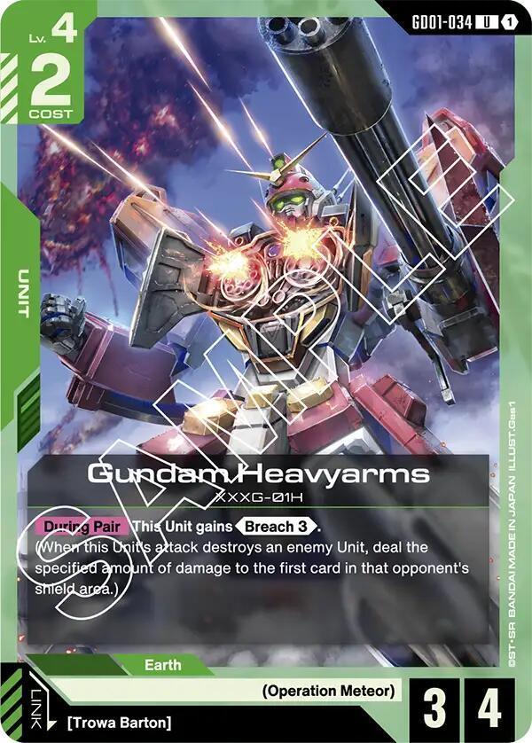 Gundam Heavyarms - Newtype Rising (GD01) NM