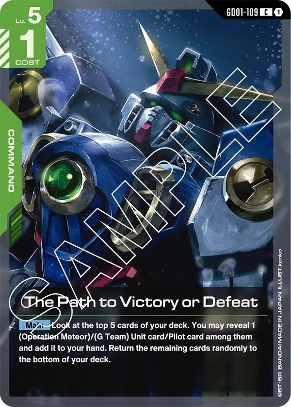 The Path to Victory or Defeat - Newtype Rising (GD01) NM