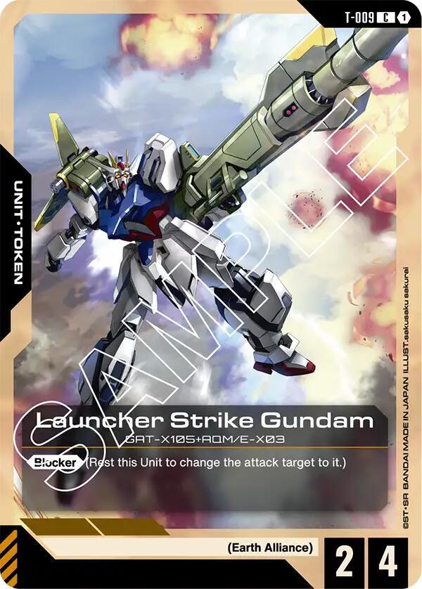 Launcher Strike Gundam (T-009) Token - Newtype Rising (GD01) NM