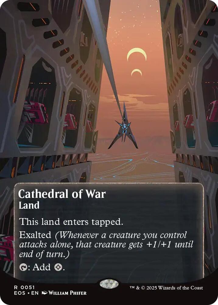 Cathedral of War (0051) (Borderless) - Edge of Eternities: Stellar Sights (EOS) NM *FOIL*