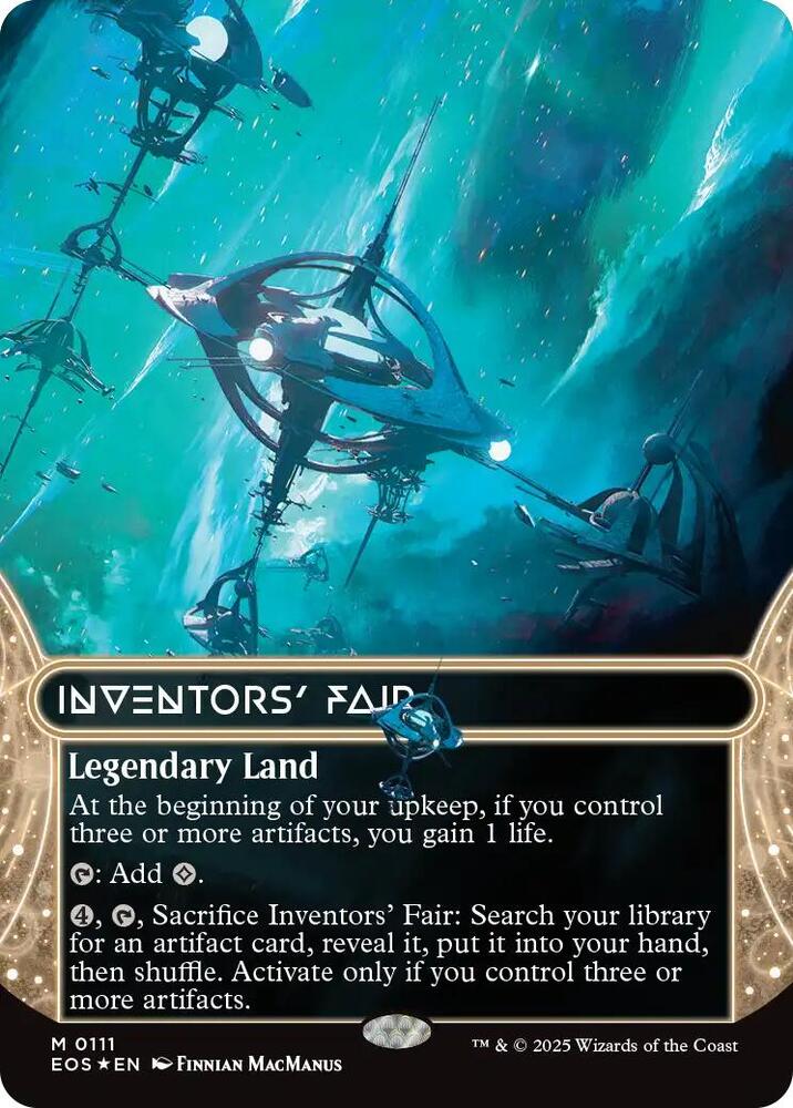 Inventors' Fair (0111) (Borderless) (Galaxy Foil) - Edge of Eternities: Stellar Sights (EOS) LP *FOIL*