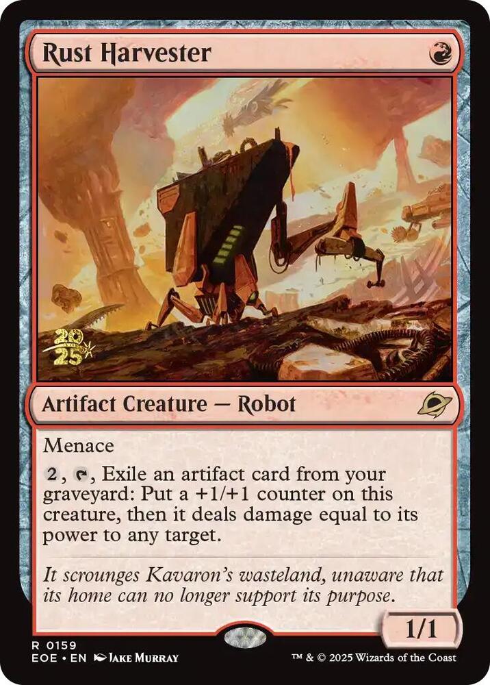 Rust Harvester - Prerelease Cards (PRE) NM *FOIL* SEALED
