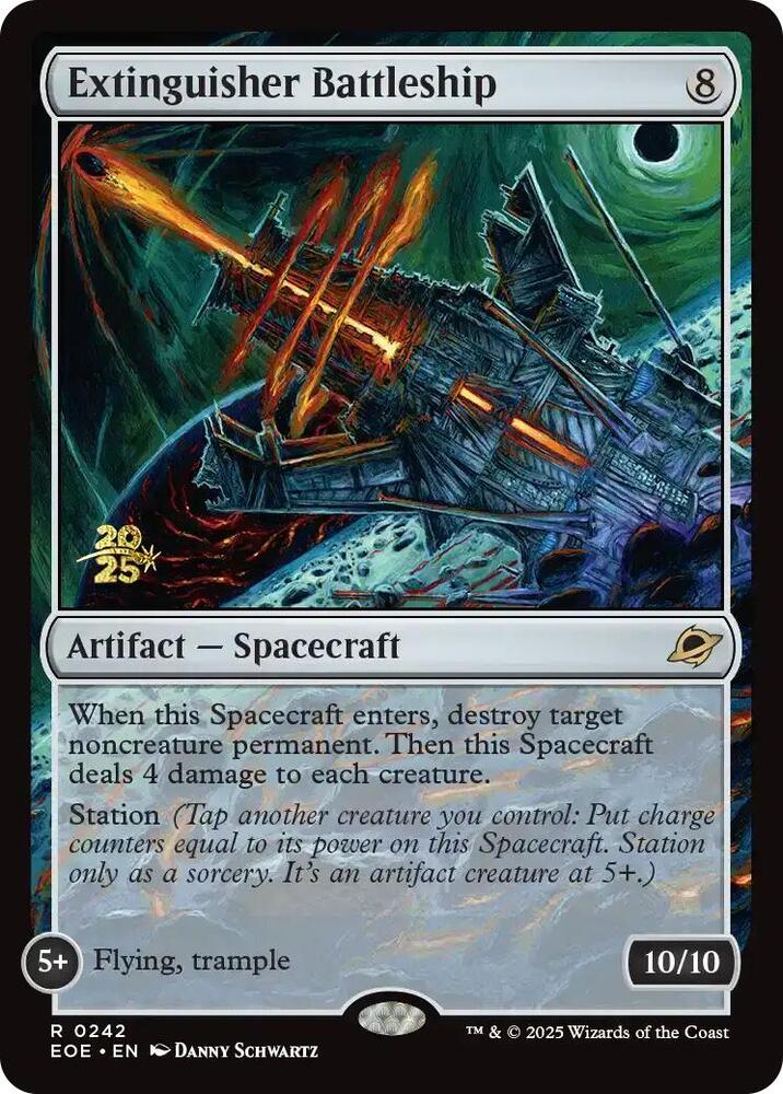 Extinguisher Battleship - Prerelease Cards (PRE) NM *FOIL* SEALED