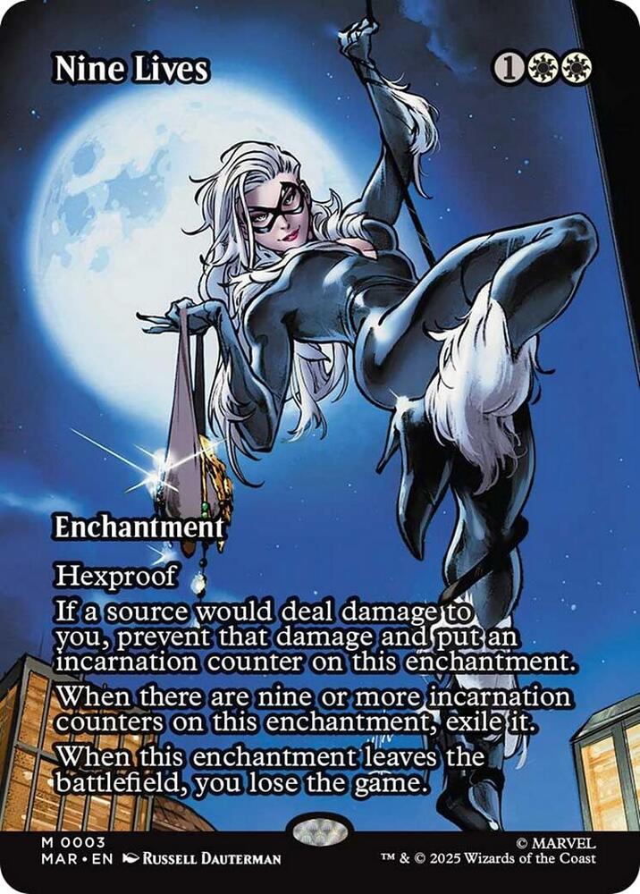 Nine Lives (Borderless) - Marvel Universe Eternal-Legal (MAR) NM *FOIL*