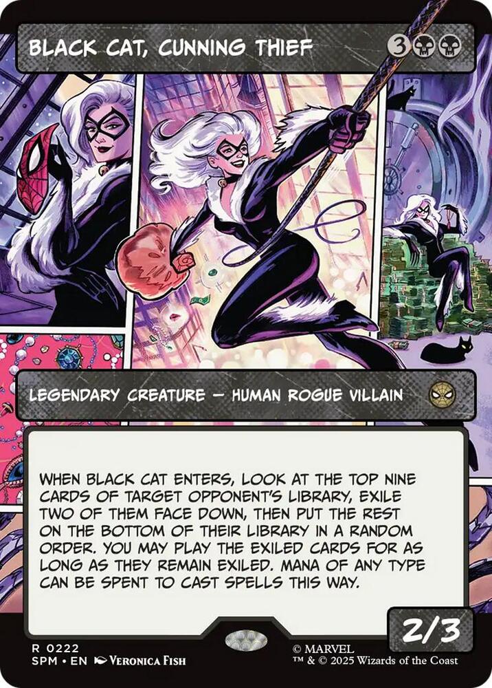 Black Cat, Cunning Thief (Borderless) - Marvel's Spider-Man (SPM) NM
