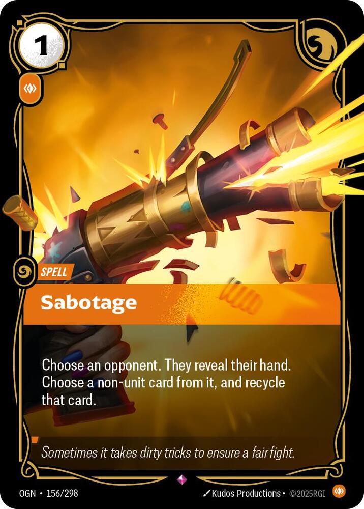 Sabotage - Origins (OGN) NM *FOIL*
