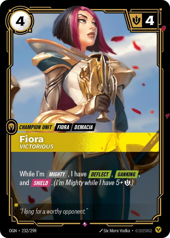 Fiora - Victorious - Origins (OGN) NM *FOIL*