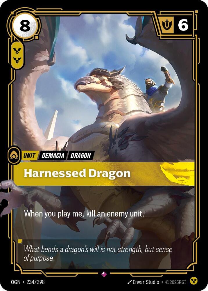 Harnessed Dragon - Origins (OGN) NM *FOIL*