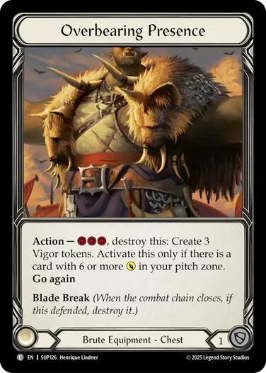 Overbearing Presence - Super Slam (SUP) NM COLD FOIL