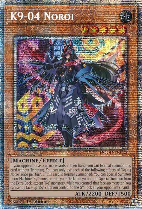 K9-04 Noroi (Starlight Rare) - Doom of Dimensions (DOOD) NM