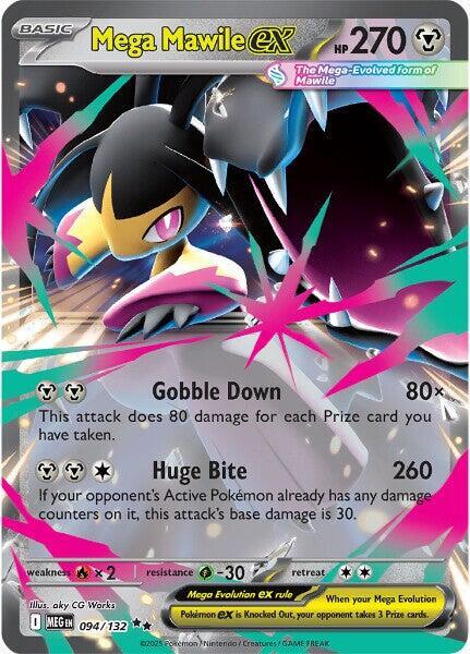 Mega Mawile ex - 094/132 - ME01: Mega Evolution (MEG) NM *FOIL*