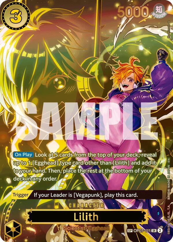 Lilith - OP07-111 (SP) - Carrying On His Will (OP13) NM *FOIL*