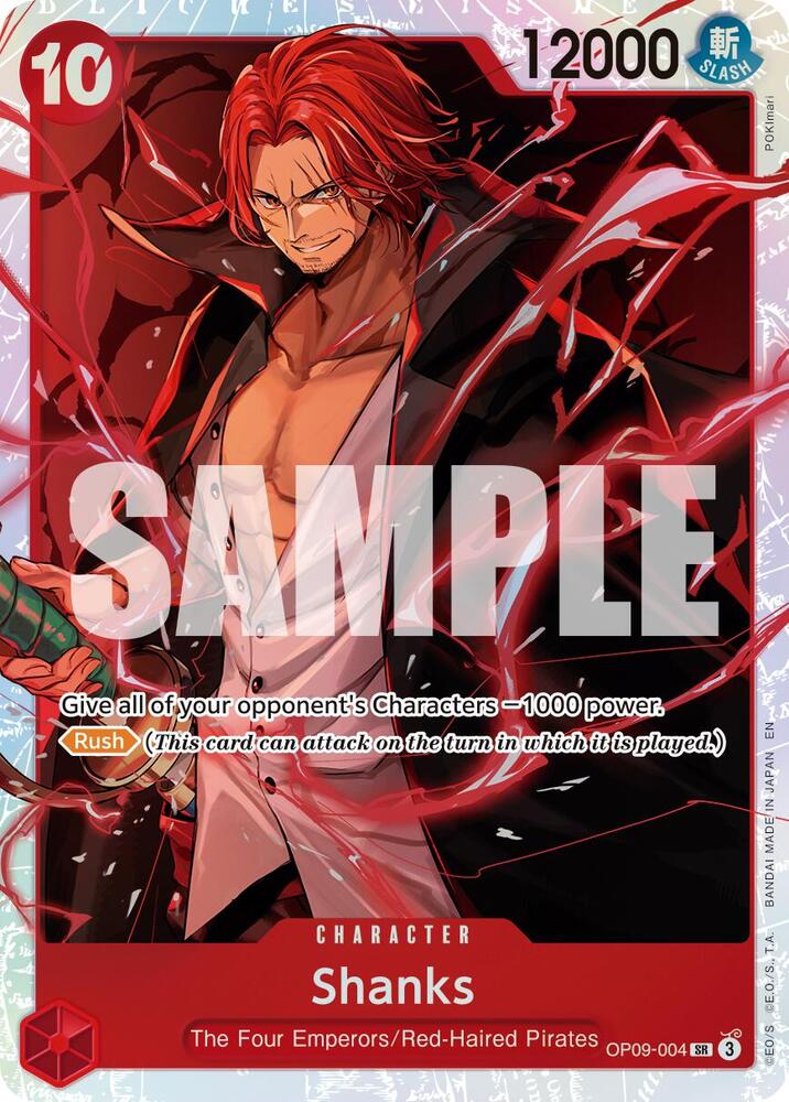Shanks - OP09-004 (Reprint) - Premium Booster -The Best- Vol. 2 (PRB-02) NM *FOIL*