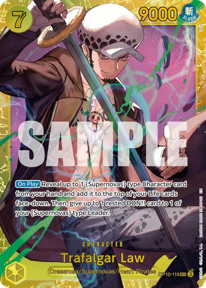 Trafalgar Law - OP10-119 (Reprint) - Premium Booster -The Best- Vol. 2 (PRB-02) NM *FOIL*