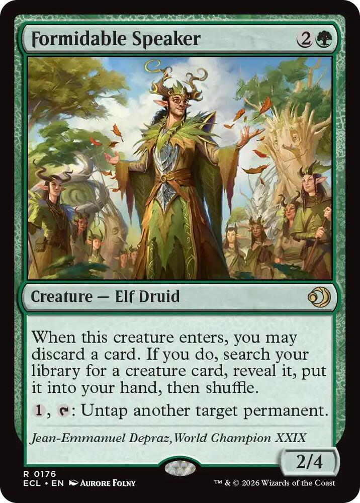 Formidable Speaker - Lorwyn Eclipsed (ECL) NM *FOIL*