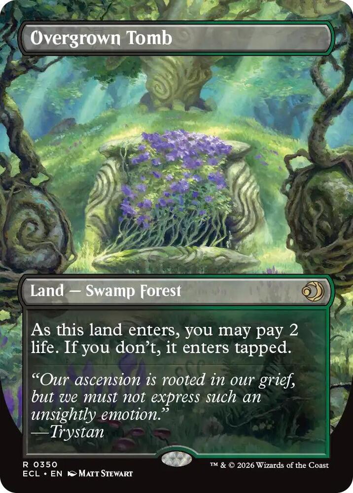 Overgrown Tomb (Borderless) - Lorwyn Eclipsed (ECL) NM