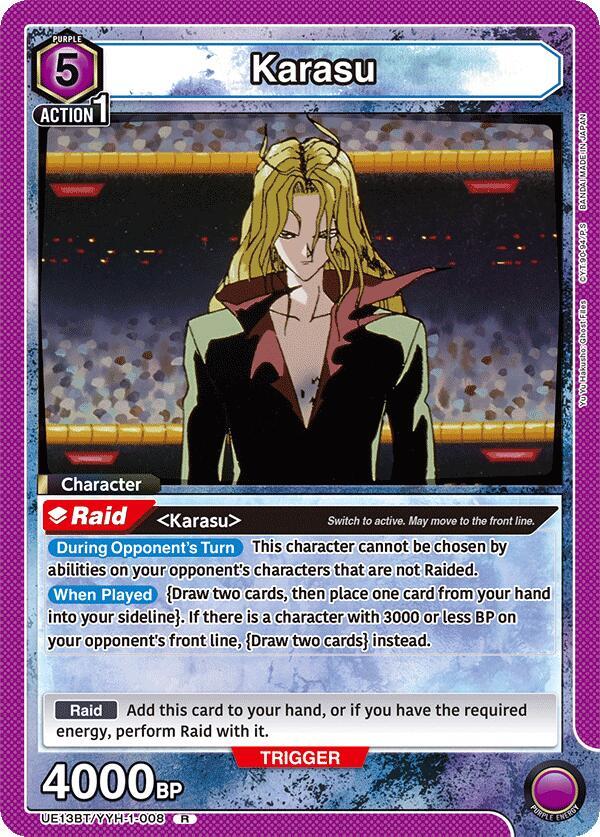 Karasu (008) - UE13BT: Yu Yu Hakusho: Ghost Files (UE13BT) NM *FOIL*