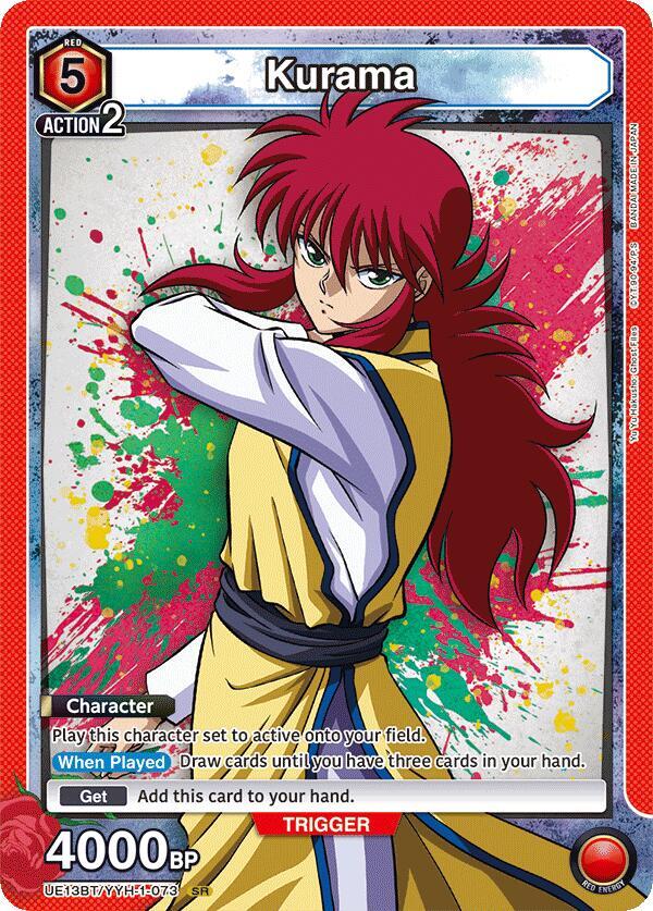 Kurama (073) - UE13BT: Yu Yu Hakusho: Ghost Files (UE13BT) NM *FOIL*