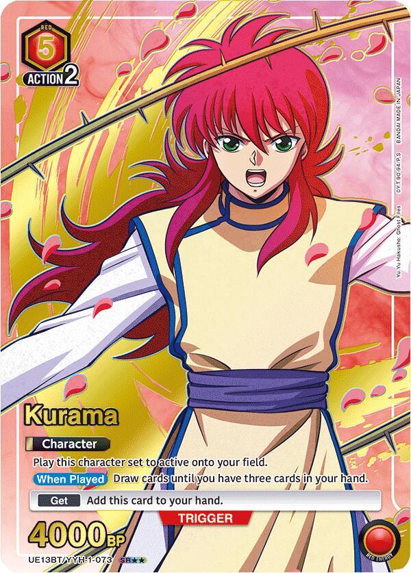 Kurama (073) (SR**) - UE13BT: Yu Yu Hakusho: Ghost Files (UE13BT) NM *FOIL*