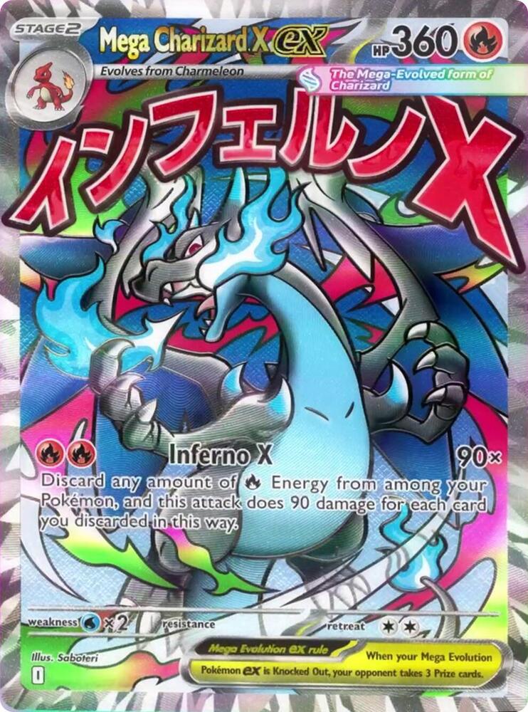 Mega Charizard X ex - 023 - ME: Mega Evolution Promo (MEP) NM *FOIL*