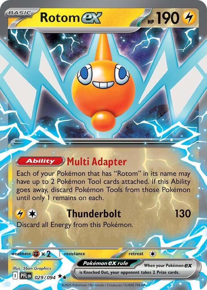 Rotom ex - 029/094 - ME02: Phantasmal Flames (PFL) NM *FOIL*