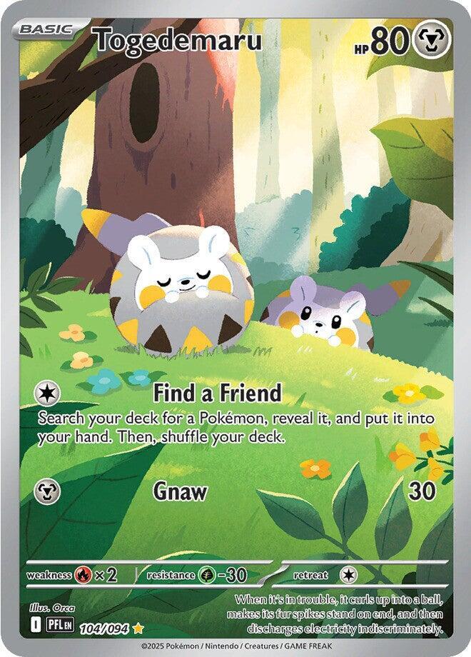 Togedemaru - 104/094 - ME02: Phantasmal Flames (PFL) NM *FOIL*